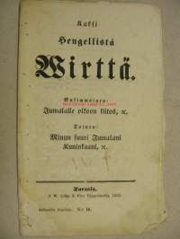 Kaksi hengellistä wirttä 1852