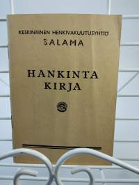 Vakuutusten hankintakirja v.1944 Salama