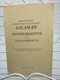 Yhtiöjärjestys v.1939 Salama