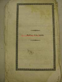 Jumalisia wirsiä 1852