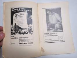 Nuori Suomi XLVI 1936 kirjallistaiteellinen joulu-albumi, kirjoittajina mm. Kaarlo Sarkia, Elina Vaara, Yrjö Jylhä, Konrad Lehtimäki, Viljo Kajava, Anna Kaitila