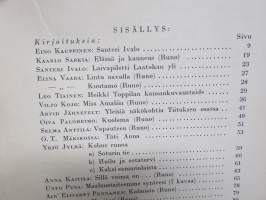 Nuori Suomi XLVI 1936 kirjallistaiteellinen joulu-albumi, kirjoittajina mm. Kaarlo Sarkia, Elina Vaara, Yrjö Jylhä, Konrad Lehtimäki, Viljo Kajava, Anna Kaitila