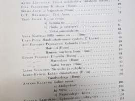 Nuori Suomi XLVI 1936 kirjallistaiteellinen joulu-albumi, kirjoittajina mm. Kaarlo Sarkia, Elina Vaara, Yrjö Jylhä, Konrad Lehtimäki, Viljo Kajava, Anna Kaitila