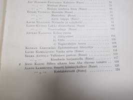 Nuori Suomi XLVI 1936 kirjallistaiteellinen joulu-albumi, kirjoittajina mm. Kaarlo Sarkia, Elina Vaara, Yrjö Jylhä, Konrad Lehtimäki, Viljo Kajava, Anna Kaitila