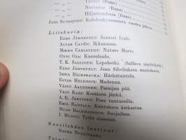 Nuori Suomi XLVI 1936 kirjallistaiteellinen joulu-albumi, kirjoittajina mm. Kaarlo Sarkia, Elina Vaara, Yrjö Jylhä, Konrad Lehtimäki, Viljo Kajava, Anna Kaitila