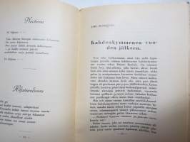 Nuori Suomi XLVI 1936 kirjallistaiteellinen joulu-albumi, kirjoittajina mm. Kaarlo Sarkia, Elina Vaara, Yrjö Jylhä, Konrad Lehtimäki, Viljo Kajava, Anna Kaitila