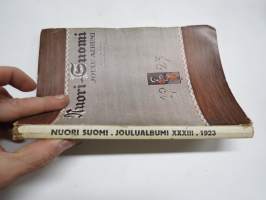 Nuori Suomi XXXIII 1923 kirjallistaiteellinen joulu-albumi, kirjoittajina mm. Aarni Kouta, Larin-Kyösti, Eero Eerola, Viljo Heikka, Antero Kajanto, Juhani Aho