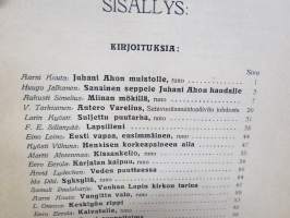 Nuori Suomi XXXI 1921 kirjallistaiteellinen joulu-albumi, kirjoittajina mm. Huugo Jalkanen, V. Tarkiainen, Kyösti Vilkuna, Samuli Paulaharju, Santeri Ivalo