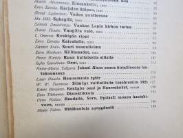 Nuori Suomi XXXI 1921 kirjallistaiteellinen joulu-albumi, kirjoittajina mm. Huugo Jalkanen, V. Tarkiainen, Kyösti Vilkuna, Samuli Paulaharju, Santeri Ivalo