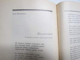 Nuori Suomi XXXVIII 1928 kirjallistaiteellinen joulu-albumi, kirjoittajina mm. L. Onerva, Mika Waltari, Eino Palola, Salme Setälä, Unto karri, Kaarlo Julkunen