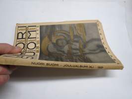 Nuori Suomi XXXXI 1931 kirjallistaiteellinen joulu-albumi, kirjoittajina mm. Santeri Ivalo, Arvi Kivimaa, Olavi Paavolainen, Mika Waltari, Eero Erkko, J. C. Squire