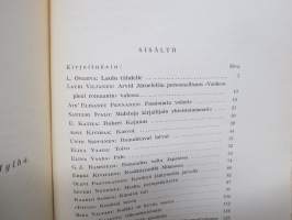 Nuori Suomi XXXXI 1931 kirjallistaiteellinen joulu-albumi, kirjoittajina mm. Santeri Ivalo, Arvi Kivimaa, Olavi Paavolainen, Mika Waltari, Eero Erkko, J. C. Squire
