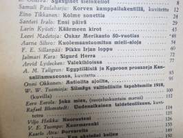 Nuori Suomi XXVII 1918 kirjallistaiteellinen joulu-albumi, kirjoittajina mm. Samuli Paulaharju, F.E. sillanpää, W.W. Tuomioja, Rafael Blomstedt, V. E. Tuompo K. Atra