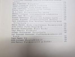Nuori Suomi XXXVII 1927 kirjallistaiteellinen joulu-albumi, kirjoittajina mm. Arvi Järventaus, Heikki Toppila, Hilja Haahti, Ilmari Pimiä, Ruupert Kainulainen