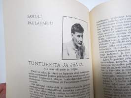 Nuori Suomi XXXVII 1927 kirjallistaiteellinen joulu-albumi, kirjoittajina mm. Arvi Järventaus, Heikki Toppila, Hilja Haahti, Ilmari Pimiä, Ruupert Kainulainen