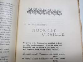 Nuori Suomi XXXVI 1926 kirjallistaiteellinen joulu-albumi, kirjoittajina mm. Iivo Härkönen, Rafael Engelberg, Yrjö Teppo, Viljo Kojao, Aura Jurva, Kaarlo Luukkonen