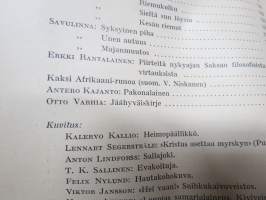 Nuori Suomi L 1940 kirjallistaiteellinen joulu-albumi, kirjoittajina mm. Matilda Rauhavaara, Meri Aava, Katri Ingman, Otto Varhia, Aarne Koponen, Selma Anttila