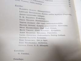 Nuori Suomi L 1940 kirjallistaiteellinen joulu-albumi, kirjoittajina mm. Matilda Rauhavaara, Meri Aava, Katri Ingman, Otto Varhia, Aarne Koponen, Selma Anttila