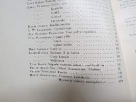 Nuori Suomi XLVIII 1938 kirjallistaiteellinen joulu-albumi, kirjoittajina mm. Paavo Talasmaa, Yrjö Jylhä, Riku Sarkola, Helvi Hämäläinen, Lauri Kemiläinen,  Sinervo