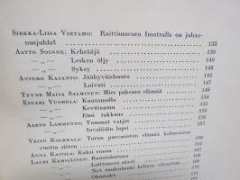 Nuori Suomi XLVIII 1938 kirjallistaiteellinen joulu-albumi, kirjoittajina mm. Paavo Talasmaa, Yrjö Jylhä, Riku Sarkola, Helvi Hämäläinen, Lauri Kemiläinen,  Sinervo