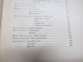Nuori Suomi XLVIII 1938 kirjallistaiteellinen joulu-albumi, kirjoittajina mm. Paavo Talasmaa, Yrjö Jylhä, Riku Sarkola, Helvi Hämäläinen, Lauri Kemiläinen,  Sinervo