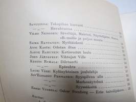 Nuori Suomi XLVIII 1938 kirjallistaiteellinen joulu-albumi, kirjoittajina mm. Paavo Talasmaa, Yrjö Jylhä, Riku Sarkola, Helvi Hämäläinen, Lauri Kemiläinen,  Sinervo