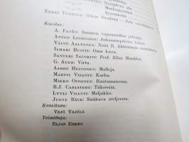 Nuori Suomi XLVIII 1938 kirjallistaiteellinen joulu-albumi, kirjoittajina mm. Paavo Talasmaa, Yrjö Jylhä, Riku Sarkola, Helvi Hämäläinen, Lauri Kemiläinen,  Sinervo