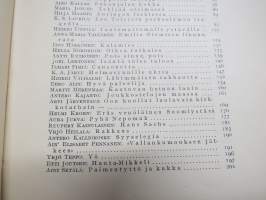 Nuori Suomi XXXVII 1927 kirjallistaiteellinen joulu-albumi, kirjoittajina mm. Arvi Järventaus, Heikki Toppila, Hilja Haahti, Ilmari Pimiä, Ruupert Kainulainen