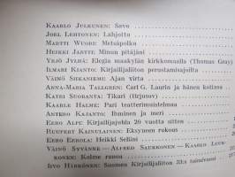 Nuori Suomi XXXX 1930 kirjallistaiteellinen joulu-albumi, kirjoittajina mm. Lauri Haarla, Unto Karri, J.K. Kulomaa, Mika Waltari, Akseli Tola, Aarne Anttila