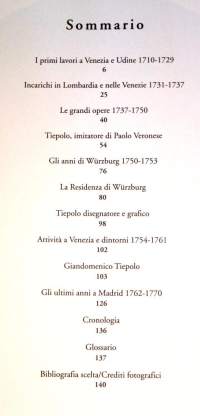 Giovanni Battista Tiepolo - Maestri dell&#039; Arte Italiana, 2000. Italian taiteen mestarit -sarja. Kuvateos (isokokoinen 28 x 32 cm) taitelijan elämästä/ taiteesta.