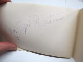 Inke Maattola -nimikirjoitus + Kirsti Karhi, Maj Snellman + useita muita  / signature - autograph