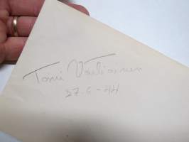Joel Rinne + Toini Vartiainen -nimikirjoitus  / signature - autograph