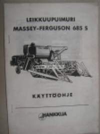 Massey-Ferguson leikkuupuimuri 685 S -käyttöohjekirja ( A5 kopio)