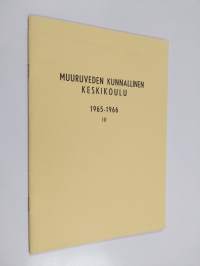 Muuruveden kunnallinen keskikoulu 1965-1966 3