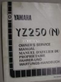 Yamaha YZ250 (N) owner´s service manual -huolto-ohjekirja