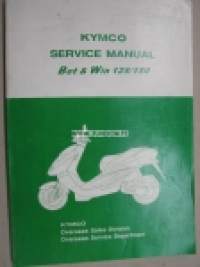 Kymco Bet &amp; Win 125/150 -Service manual, korjaamokirja