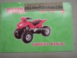 Herchee Motorscooter ATV 3 90cc -owner´s manual, käyttöohjekirja
