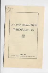 Oy Sven Hääväläisen  yhtiöjärjestys 1918