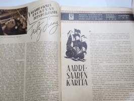 Suomi Filmin Uutisaitta 1944 nr 3  (Suomi-Filmi) Kansikuva Ruth Buchardt, Välähdyksiä elokuvan historiasta - Fritz Lang, Haastattelusarjassa Eine Laine,