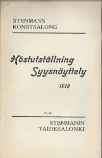 Stenmans Syysnäyttely  1919