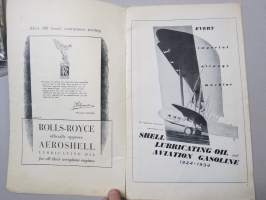 Shell Aviation News 1934, September (Number 39), lentoyhtiöesittelyssä mm. Aero Oy