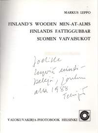 Finland&#039;s wooden men-at-alms  Finlands fattiggubbar  Suomen vaivaisukot