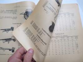 Pyörä Oy, Tampere, hinnasto 1941, kärryt, rattaat, kelkat, lastenreet, lastenvaunut, pyörät, lapiot, sauvat, hevoskärryt, ym. tuoteluettelo / hinnasto nr 32