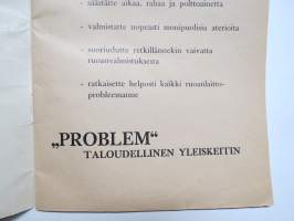 Problem keittokirja / Terveyskeitin, wieniläinen keittiöihme, ruoka- ja juomanvalmistusohjeita, myös lääkeyrttien mehustaminen