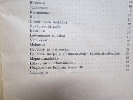 Problem keittokirja / Terveyskeitin, wieniläinen keittiöihme, ruoka- ja juomanvalmistusohjeita, myös lääkeyrttien mehustaminen