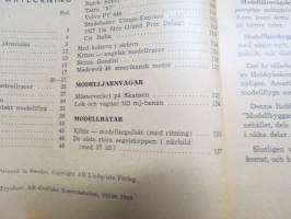 Hobby Boken 1949 - Modellflyg - Modelljärnvägar - Modellbåtar - Modellracer / Artiklar, arbetsbeskrivningar, ritningar, fotos