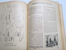 Hobby Boken 1949 - Modellflyg - Modelljärnvägar - Modellbåtar - Modellracer / Artiklar, arbetsbeskrivningar, ritningar, fotos