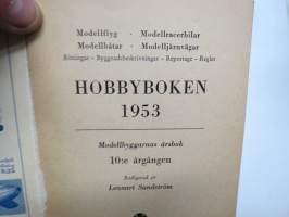 Hobby Boken 1953 - Modellflyg - Modelljärnvägar - Modellbåtar - Modellracer / Ritningar, byggnadsbekrivningar, reportage, regler