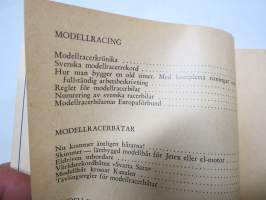 Hobby Boken 1953 - Modellflyg - Modelljärnvägar - Modellbåtar - Modellracer / Ritningar, byggnadsbekrivningar, reportage, regler