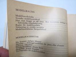 Hobby Boken 1953 - Modellflyg - Modelljärnvägar - Modellbåtar - Modellracer / Ritningar, byggnadsbekrivningar, reportage, regler